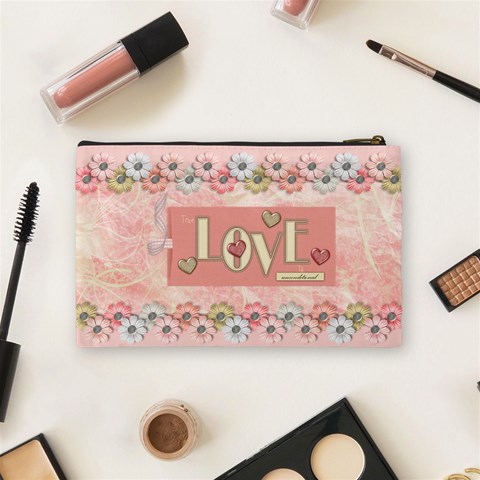 Amore Medium Cosmetic Bag 1 By Lisa Minor Back