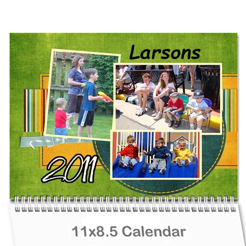 Larson Family 2011 Calendar  By Cindy Larson Cover