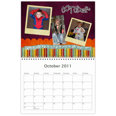 Larson Family 2011 Calendar  By Cindy Larson Oct 2011