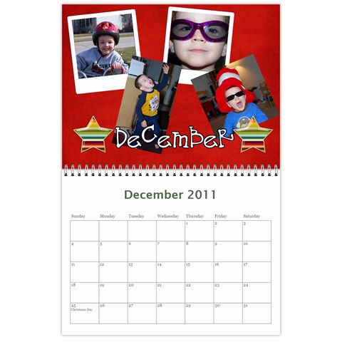 Larson Family 2011 Calendar  By Cindy Larson Dec 2011