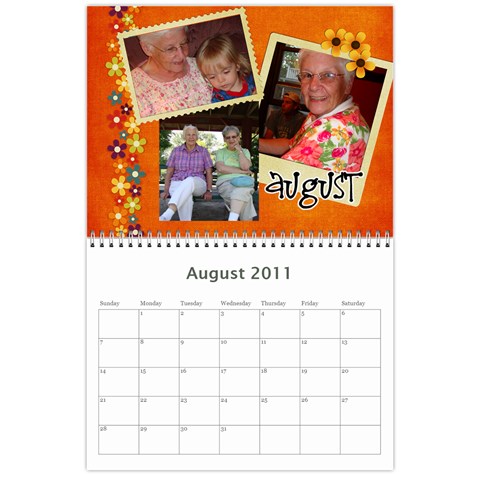 Larson Family 2011 Calendar  By Cindy Larson Aug 2011