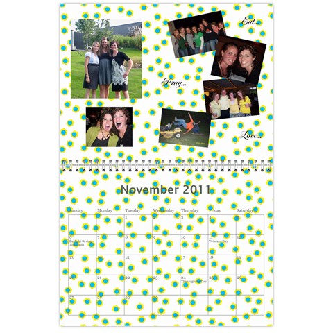 Calender 2011 By Naomi Nov 2011