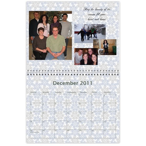 Calender 2011 By Naomi Dec 2011