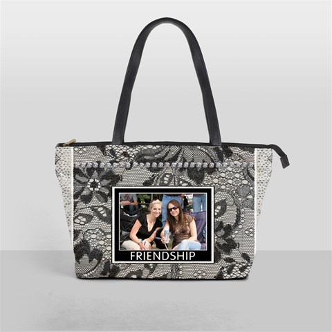 Friendship & Laughter Shoulder Handbag By Lil Front