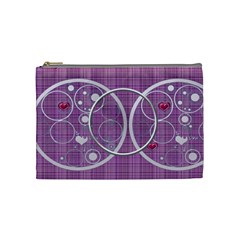 Heart bubbles - medium cosmetic bag (7 styles) - Cosmetic Bag (Medium)