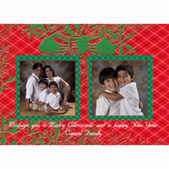 Red & Green Xmas Cards - 5  x 7  Photo Cards