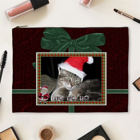 Christmas Memories Xl Cosmetic Bag By Lil Front