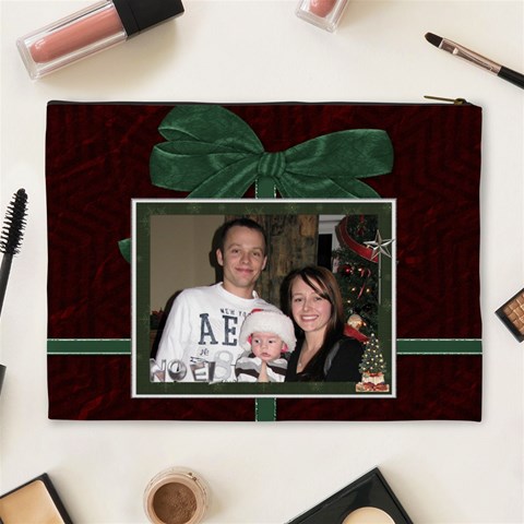Christmas Memories Xl Cosmetic Bag By Lil Back