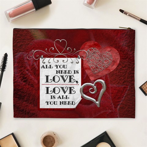 My Valentine Xl Cosmetic Bag By Lil Back