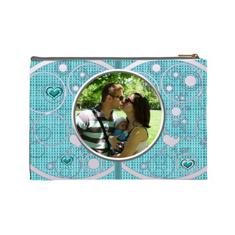 Love Bubbles Large Cosmetic Bag By Daniela Back