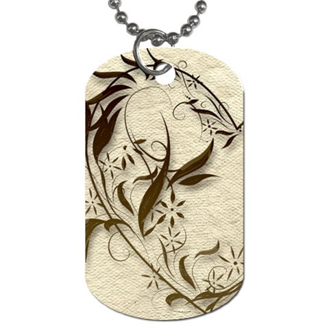 All Of My Heart Mocha And Silk Dog Tag Double Sided By Catvinnat Back