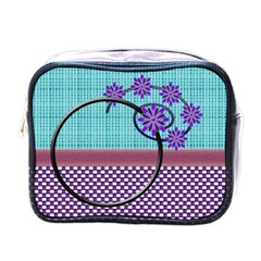 Flower swirl toiletries bag - Mini Toiletries Bag (One Side) Flower swirl toiletries bag - Mini Toiletries Bag (One Side)