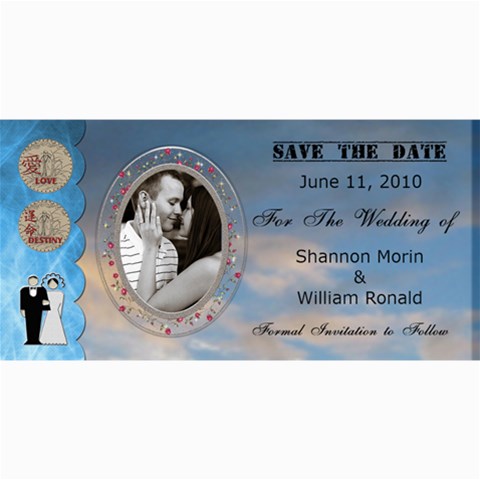 Wedding Save The Date Cards #5 By Lil 8 x4  Photo Card - 1