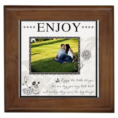  enjoy  Framed Tile