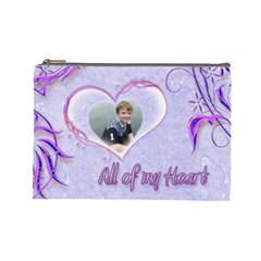 All of my Heart Purples Large Cosmetic Bag (7 styles) - Cosmetic Bag (Large)