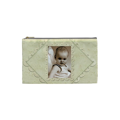 Damask Marble Snall Cosmetic Bag By Catvinnat Front
