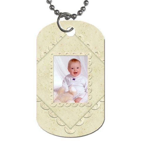 Damask Marble Double Sided Dogtag By Catvinnat Front
