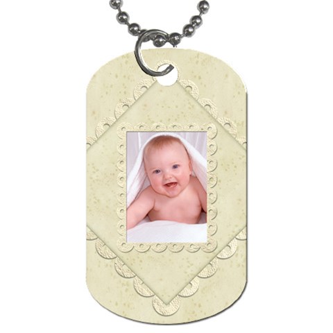 Damask Marble Double Sided Dogtag By Catvinnat Back