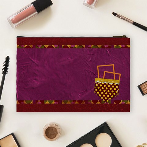 Abc Jump Large Cosmetic Bag By Lisa Minor Back