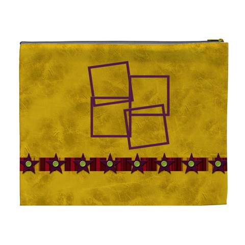 Abc Jump Xl Cosmetic Bag By Lisa Minor Back