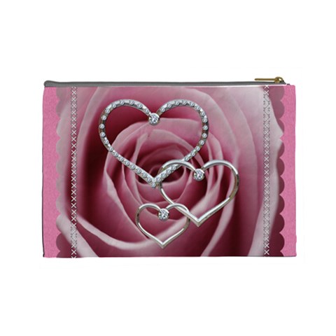 Pink Sweetheart Large Cosmetic Bag By Lil Back