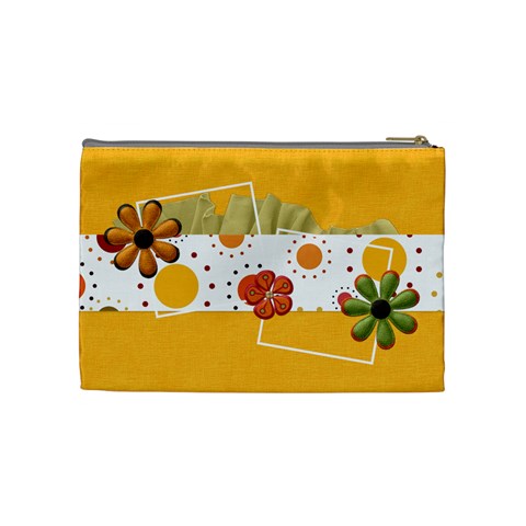 Tangerine Breeze Medium Cosmetic Bag 2 By Lisa Minor Back