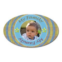 My Family magnet - Magnet (Oval)