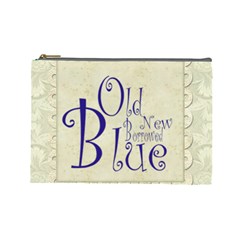 Old New Borrowed Blue Bridal Cosmetic Bag Large - Cosmetic Bag (Large)