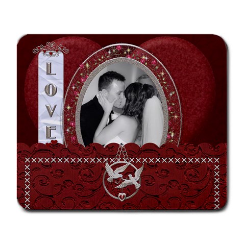 Red Hot Love Mousepad By Lil Front