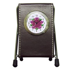 Heart U - pen holder clock (4 styles) - Pen Holder Desk Clock
