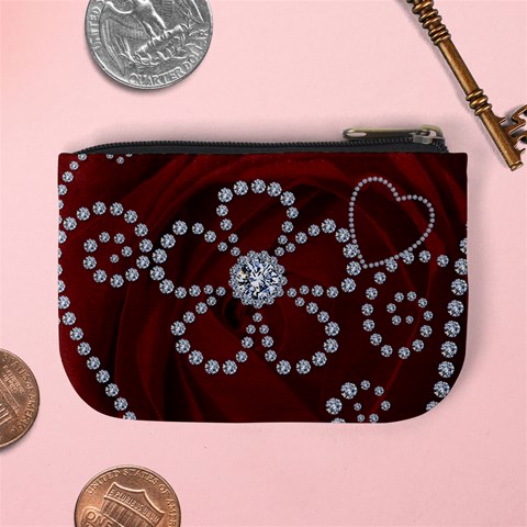 Pretty Red Mini Coin Purse By Lil Back