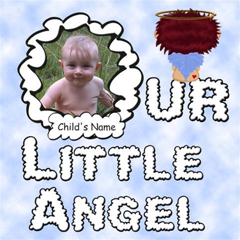 Our Little Angel Boy Scrapebook Pages12x12 By Chere s Creations 12 x12  Scrapbook Page - 1