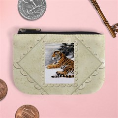 Damask marble mini coin purse