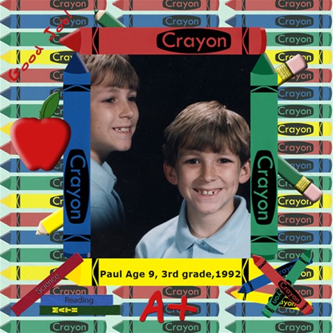 School Days Scrapbook Pages 12x12 By Chere s Creations 12 x12  Scrapbook Page - 2