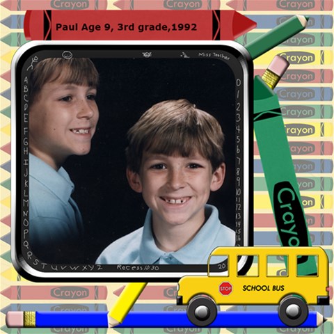 School Days Scrapbook Pages 12x12 By Chere s Creations 12 x12  Scrapbook Page - 6