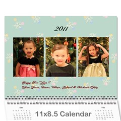 2011Calender - Wall Calendar 11  x 8.5  (12-Months)