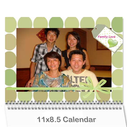 Family Calendar By Xiao Min Wu Cover