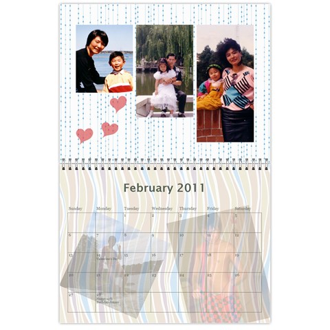 Family Calendar By Xiao Min Wu Feb 2011