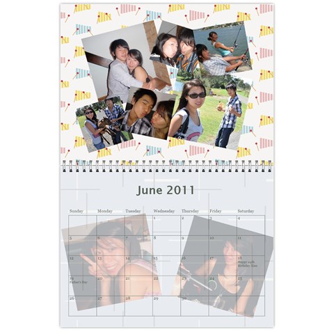 Family Calendar By Xiao Min Wu Jun 2011