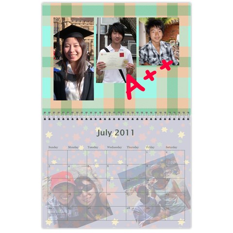 Family Calendar By Xiao Min Wu Jul 2011