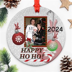 Happy Ho Ho Memories Round Ornament - Ornament (Round)