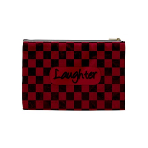 Fuschia Ruckus Medium Cosmetic Bag 1 By Lisa Minor Back