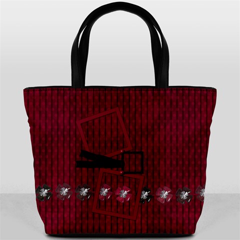 Fuschia Ruckus Bucket Bag By Lisa Minor Front