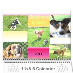 Daisy Calendar - Wall Calendar 11  x 8.5  (12-Months)