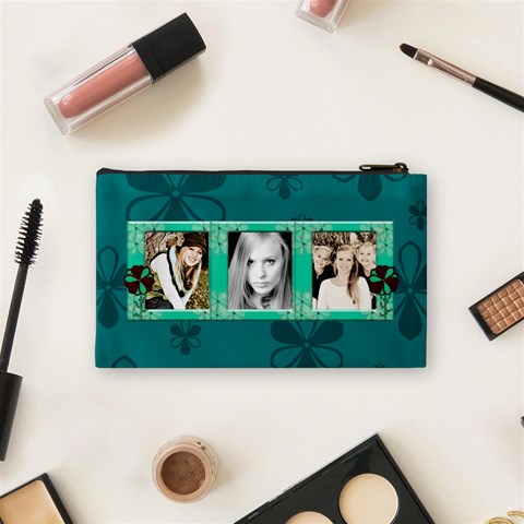 What A Cutie Cosmetic Bag Small By Danielle Christiansen Back