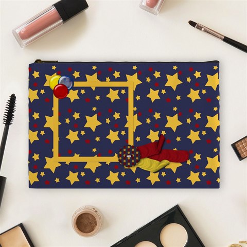 Primary Cardboard Large Cosmetic Bag 1 By Lisa Minor Front
