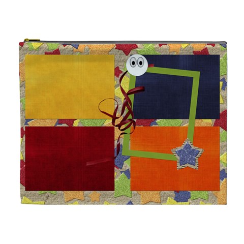 Primary Cardboard Xl Cosmetic Bag 1 By Lisa Minor Front