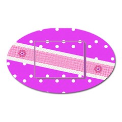 Flower Oval magnet - Magnet (Oval)