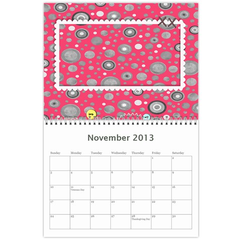 Calendar 12 Mos  / Happy New Year By Angel Nov 2013