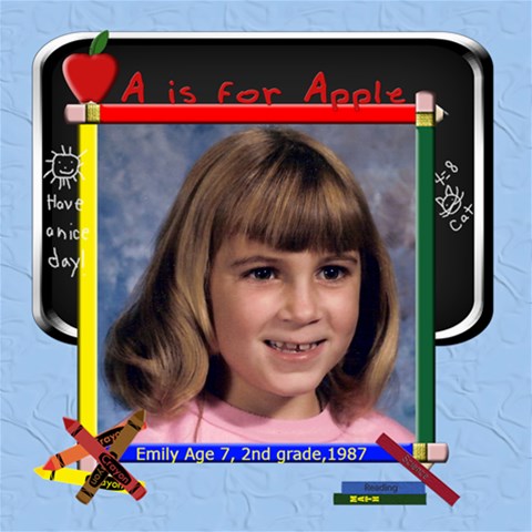 School Days 8x8 By Chere s Creations 8 x8  Scrapbook Page - 1